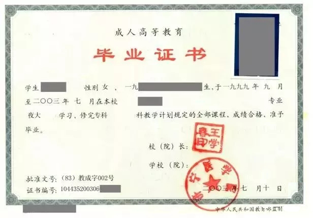 非全日制普通高等教育专科